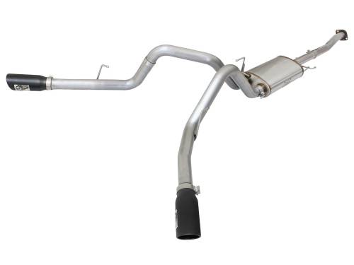 Afe - Advance Flow Engineering - 49-43070-B | AFE Power MACH Force-Xp 3 IN 409 Stainless Steel Cat-Back Exhaust System w/Black Tip (2015-2020 F150 Pickup V6-2.7L/3.5L tt)