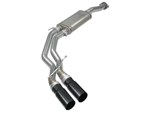 Afe - Advance Flow Engineering - 49-43081-B | AFE Power Rebel Series 3 IN to 2-1/2 IN 409 Stainless Steel Cat-Back Exhaust w/Black Tip (2015-2020 F150 Pickup V6-2.7L/3.5L tt/V8-5.0L)