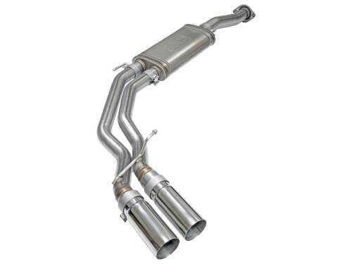 Afe - Advance Flow Engineering - 49-43081-P | AFE Power Rebel Series 3 IN to 2-1/2 IN 409 Stainless Steel Cat-Back Exhaust w/ Polish Tip (2015-2020 F150 Pickup V6-2.7L/3.5L tt/V8-5.0L)