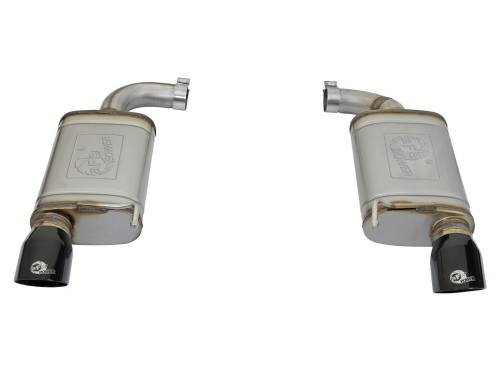 Afe - Advance Flow Engineering - 49-43085-B | AFE Power MACH Force-Xp 2-1/2 IN 409 Stainless Steel Axle-Back Exhaust System w/Black Tip (2015-2021 Mustang L4-2.3L t & V6-3.7L )