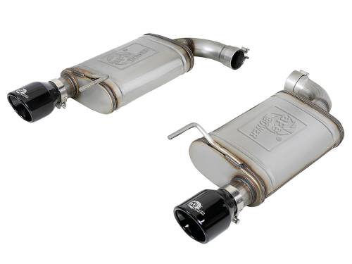 Afe - Advance Flow Engineering - 49-43105-B | AFE Power Mach Force Xp Stainless Steel Axle Back Exhaust System w/ Black Tips (2015-2017 Mustang V8-5.0L)