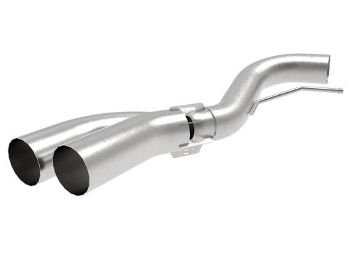 Afe - Advance Flow Engineering - 49-43108-H | AFE Power Rebel 409 Stainless Steel DPF-Back Exhaust System w/ Dual Brushed Tips (2018-2021 F150 Pickup V6-3.0L td)