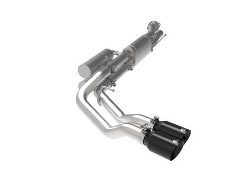 Afe - Advance Flow Engineering - 49-43117-B | AFE Power Rebel Series 3 IN 409 Stainless Steel Cat-Back Exhaust System w/Black Tip (2017-2024 F250, F350 Super Duty V8-6.2/7.3L)