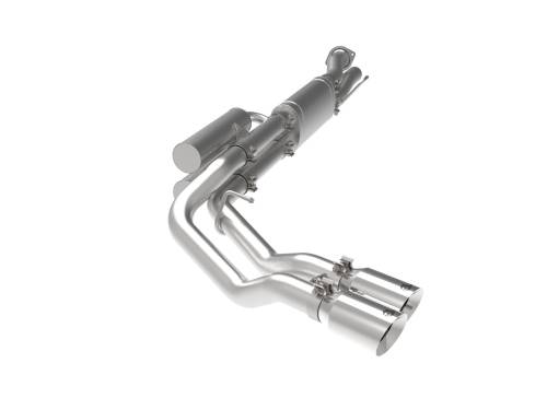 Afe - Advance Flow Engineering - 49-43117-P | AFE Power Rebel Series 3 IN 409 Stainless Steel Cat-Back Exhaust System w/Polished Tip (2017-2024 F250, F350 Super Duty V8-6.2/7.3L)
