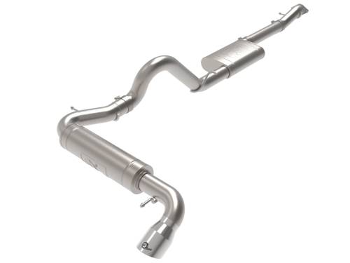 Afe - Advance Flow Engineering - 49-43136-P | AFE Power Apollo GT Series 3 IN 409 Stainless Steel Cat-Back Exhaust System w/ Polish Tip (2021-2024 Bronco L4-2.3L t/V6-2.7L tt)