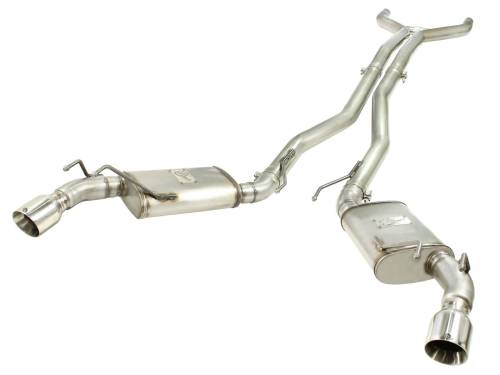 Afe - Advance Flow Engineering - 49-44039-P | AFE Power MACH Force-Xp 3 IN 409 Stainless Steel Cat-Back Exhaust System w/Polished Tip (2010-2013 Camaro SS V8-6.2L)