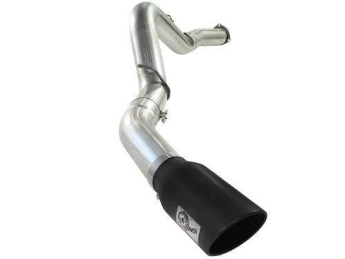 Afe - Advance Flow Engineering - 49-44040-B | AFE Power Large Bore-HD 5 IN 409 Stainless Steel DPF-Back Exhaust System w/Black Tip (2007-2010 Silverado, Sierra 2500 HD, 3500 HD V8-6.6L td)