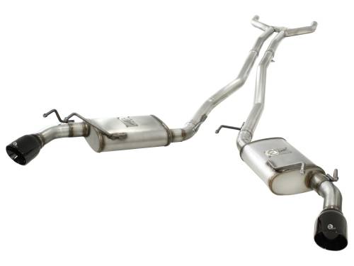 Afe - Advance Flow Engineering - 49-44042-B | AFE Power MACH Force-Xp 2-1/2 IN 409 Stainless Steel Cat-Back Exhaust System w/Black Tip (2010-2013 Camaro V6-3.6L)