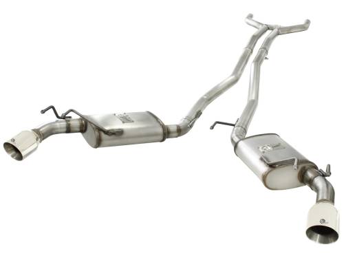 Afe - Advance Flow Engineering - 49-44042-P | AFE Power MACH Force-Xp 2-1/2 IN 409 Stainless Steel Cat-Back Exhaust System w/Polished Tip (2010-2013 Camaro V6-3.6L)