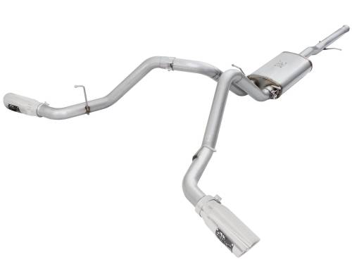 Afe - Advance Flow Engineering - 49-44057-P | AFE Power MACH Force-Xp 3 IN 409 Stainless Steel Cat-Back Exhaust System w/Polished Tip (2009-2019 Silverado, Sierra 1500 V6-4.3/V8-4.8/5.3L)