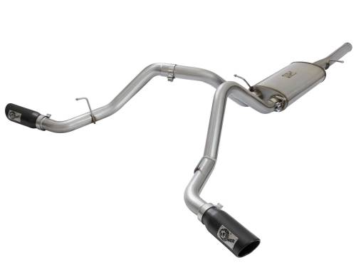 Afe - Advance Flow Engineering - 49-44071-B | AFE Power MACH Force-Xp 3 IN 409 Stainless Steel Cat-Back Exhaust System w/Black Tip (2009-2018 Silverado, Sierra 1500 V6-4.3/V8-4.8/5.3L)