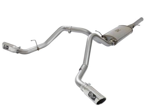 Afe - Advance Flow Engineering - 49-44071-P | AFE Power MACH Force-Xp 3 IN 409 Stainless Steel Cat-Back Exhaust System w/Polished Tip (2009-2018 Silverado, Sierra 1500 V6-4.3/V8-4.8/5.3L)