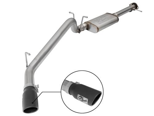 Afe - Advance Flow Engineering - 49-44097-B | AFE Power MACH Force-Xp 3 IN 409 Stainless Steel Cat-Back Exhaust System w/ Black Tip (2017-2021 Colorado V6-3.6L)