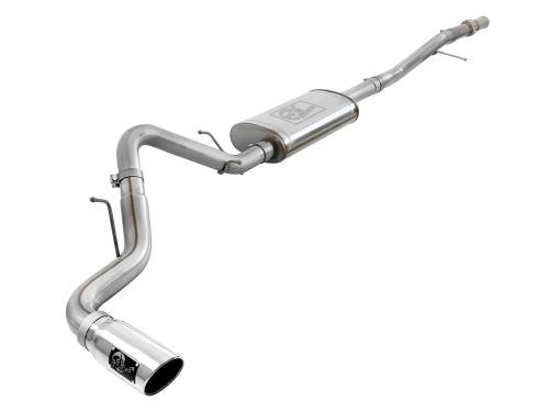 Afe - Advance Flow Engineering - 49-44107-P | AFE Power Apollo GT Series 3 IN 409 Stainless Steel Cat-Back Exhaust System w/ Polish Tip (2019-2024 Silverado, Sierra 1500 V6-4.3L/V8-5.3L)