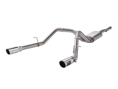 Afe - Advance Flow Engineering - 49-44111-P | AFE Power Apollo GT Series 3 IN 409 Stainless Steel Cat-Back Exhaust System w/ Polish Tip (2009-2018 Silverado, Sierra 1500 V6-4.3/V8-4.8/5.3L)