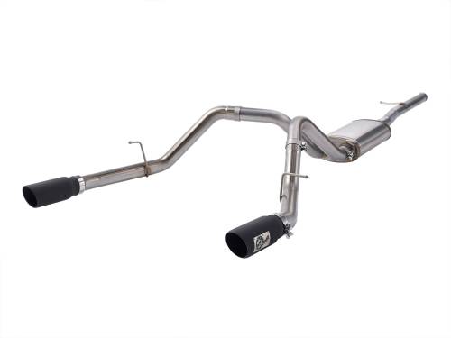 Afe - Advance Flow Engineering - 49-44112-B | AFE Power Apollo GT Series 3 IN 409 Stainless Steel Cat-Back Exhaust System w/ Black Tip (2009-2019 Silverado, Sierra 1500 V6-4.3/V8-4.8/5.3L)