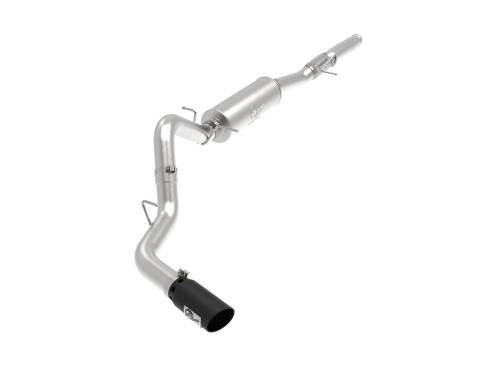 Afe - Advance Flow Engineering - 49-44116-B | AFE Power Apollo GT Series 4 IN 409 Stainless Steel Cat-Back Exhaust System w/ Black Tip (2014-2018 Silverado, Sierra 1500 V8-6.2L)