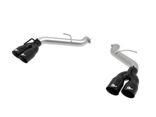Afe - Advance Flow Engineering - 49-44119NM-B | AFE Power MACH Force-Xp 2-1/2 IN 409 Stainless Steel Axle-Back Exhaust System Black (2016-2024 Camaro SS V8-6.2L)
