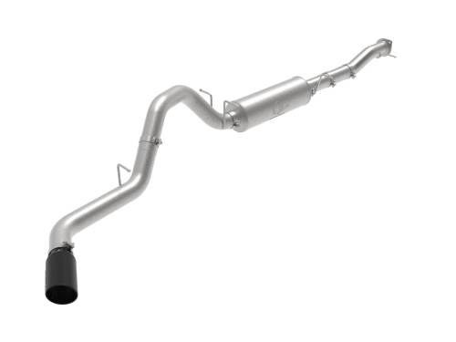 Afe - Advance Flow Engineering - 49-44122-B | AFE Power Apollo GT Series 4 IN 409 Stainless Steel Cat-Back Exhaust System w/ Black Tip (2020-2024 Silverado, Sierra 2500 HD, 3500 HD V8-6.6L)