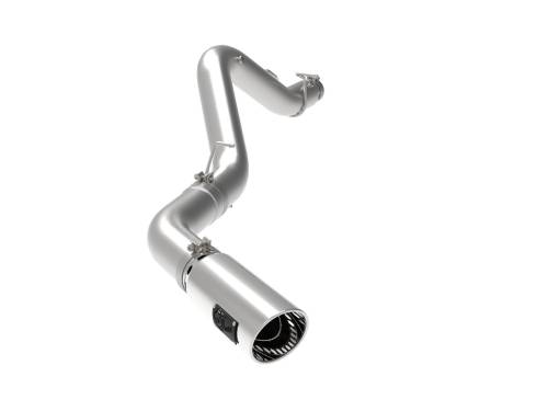 Afe - Advance Flow Engineering - 49-44125-P | AFE Power Large Bore-HD 5 IN 409 Stainless Steel DPF-Back Exhaust System w/Polished Tip (2020-2023 Silverado, Sierra 2500 HD, 3500 HD V8-6.6L td)