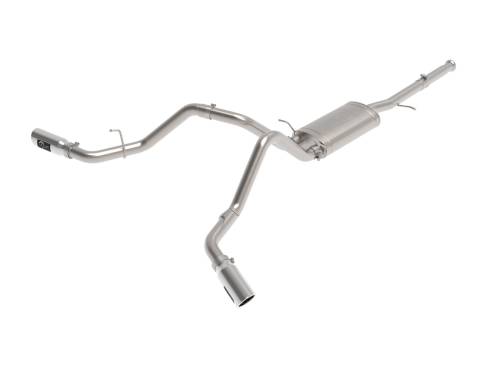 Afe - Advance Flow Engineering - 49-44134-P | AFE Power Apollo GT Series 3 IN Cat-Back Exhaust System w/ Dual Rear-Side Exit Polish Tips (2009-2018 Silverado, Sierra 1500 V6-4.3L/V8-4.8/5.3L)
