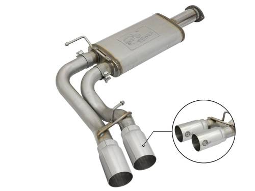 Afe - Advance Flow Engineering - 49-46032-P | AFE Power Rebel Series 3 IN Cat-Back Exhaust System w/ Dual Mid-Side Exit Polished Tips (2016-2023 Tacoma V6-3.5L)