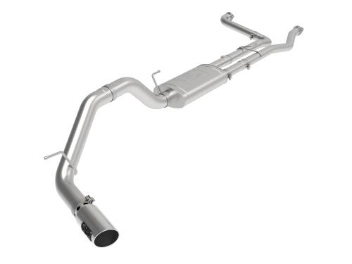 Afe - Advance Flow Engineering - 49-46135-P | AFE Power MACH Force-XP 3 IN to 4 IN 409 Stainless Steel Cat-Back Exhaust System Polished (2016-2024 Titan XD V8-5.6L)