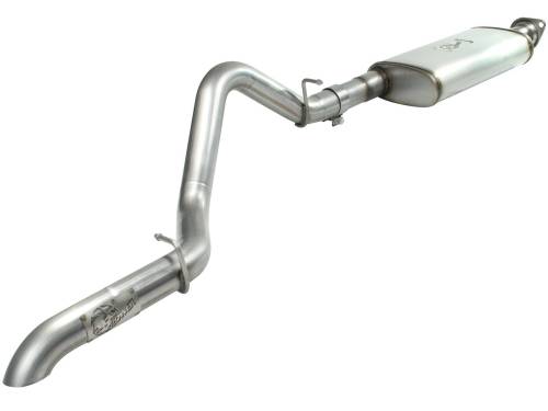 Afe - Advance Flow Engineering - 49-46229 | AFE Power MACH Force-Xp 2-1/2 IN 409 Stainless Steel Cat-Back Exhaust System (2004-2006 Wrangler TJ L6-4.0L)