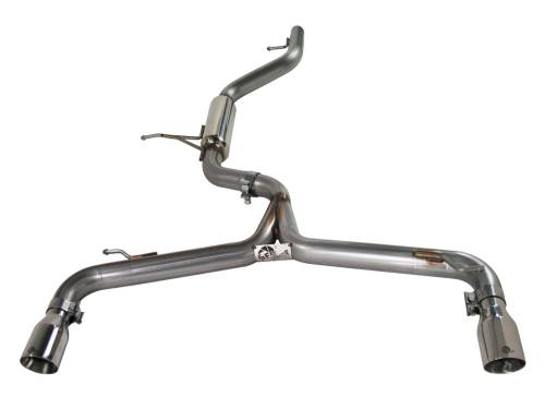 Afe - Advance Flow Engineering - 49-46405 | AFE Power MACH Force-Xp 2-1/2 IN 409 Stainless Steel Cat-Back Exhaust System (2010-2014 GTI MKVI L4-2.0L t)