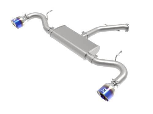 Afe - Advance Flow Engineering - 49-47016-L | AFE Power Takeda 2-1/2 IN 409 Stainless Steel Axle-Back Exhaust w/ Blue Flame Tips (2018-2020 Elantra GT L4-1.6L t)