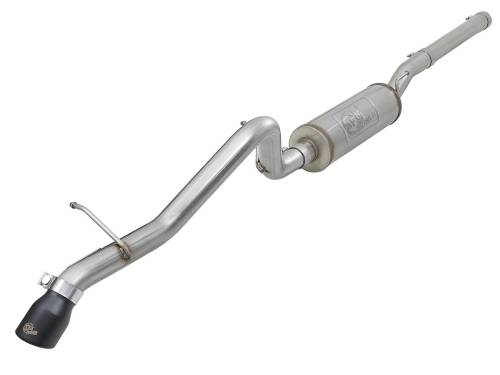 Afe - Advance Flow Engineering - 49-48057-B | AFE Power MACH Force-Xp 2-1/2 IN 409 Stainless Steel Cat-Back Hi-Tuck Exhaust w/ Black Tip (2007-2018 Wrangler JK V6-3.6L/3.8L)