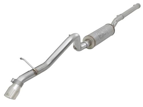 Afe - Advance Flow Engineering - 49-48057-P | AFE Power MACH Force-Xp 2-1/2 IN 409 Stainless Steel Cat-Back Hi-Tuck Exhaust Polished Tip (2007-2018 Wrangler JK V6-3.6L/3.8L)