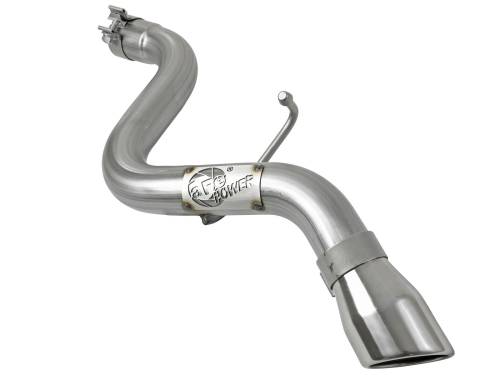 Afe - Advance Flow Engineering - 49-48070-1P | AFE Power MACH Force-Xp 409 Stainless Steel Axle-Back Exhaust System w/Polished Tip (2018-2024 Wrangler JL L4-2.0Lt / V6-3.6L)