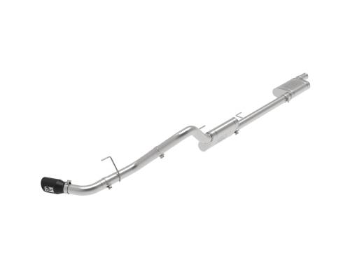 Afe - Advance Flow Engineering - 49-48083-B | AFE Power Apollo GT Series 3 IN 409 Stainless Steel Cat-Back Exhaust System w/ Black Tip (2020-2024 Gladiator JT V6-3.6L)