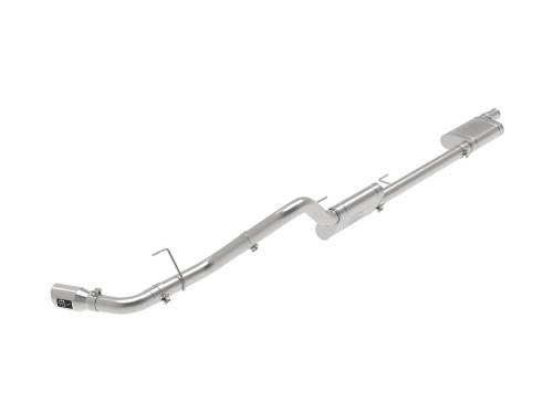 Afe - Advance Flow Engineering - 49-48083-P | AFE Power Apollo GT Series 3 IN 409 Stainless Steel Cat-Back Exhaust System w/ Polish Tip (2020-2024 Gladiator JT V6-3.6L)