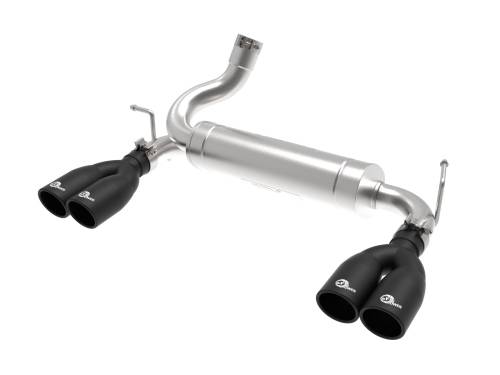 Afe - Advance Flow Engineering - 49-48086-B | AFE Power Rebel Series 2-1/2 IN 409 Stainless Steel Axle-Back Exhaust System Black (2007-2018 Wrangler JK V6-3.6L/3.8L)