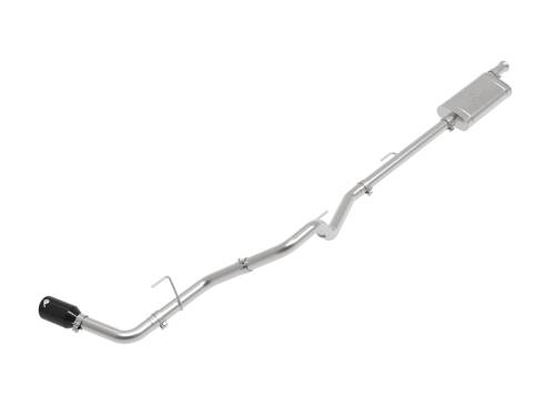 Afe - Advance Flow Engineering - 49-48089-B | AFE Power Apollo GT Series 2-1/2 IN Stainless Steel Cat-Back Exhaust System w/ Black Tip (2020-2024 Gladiator JT V6-3.6L)
