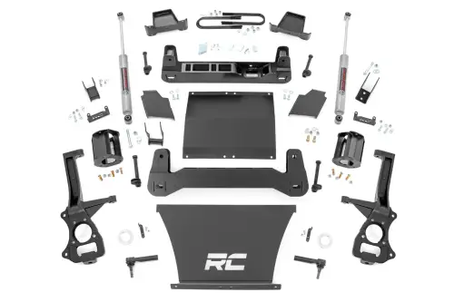 Rough Country - 110330 | Rough Country 4 Inch Lift Kit For Chevrolet Silverado / GMC Sierra 1500 | 5.3L V8 or 6.2L V8 Engine, Strut Spacers With N3 Rear Shocks