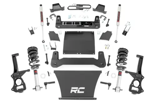 Rough Country - 110340 | Rough Country 4 Inch Lift Kit For Chevrolet Silverado / GMC Sierra 1500 | 5.3L V8 or 6.2L V8 Engine, M1 Struts With M1 Rear Shocks