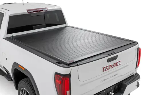 Rough Country - 50120651 | Rough Country Hard Roll Up Bed Cover For Chevrolet Silverado / GMC Sierra 2500 HD & 3500 HD | 6' 9" Bed