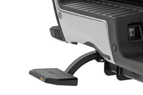 Rough Country - PW051579 | Rough Country Retractable Bed Step, Manual Pull For Ford F-250 / F-350 Super Duty