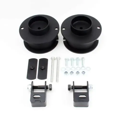 Lowriders Unlimited - LK-319-D | 2 Inch Front Leveling Kit (Steel) With Shock Relocation Brackets Ram 2500 / 3500 4WD (2014-2022)