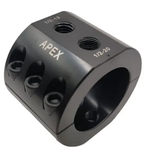 Apex Chassis - DC2.0-B | Apex Chassis Steering Stabilizer Clamp | Universal, Black, 2 Inch ID
