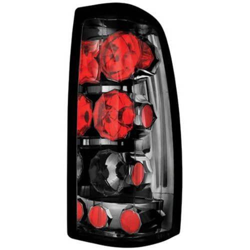Inpro Car Wear - CWT-CE3039CS | IPCW Crystal Eyes Platinum Smoke Tail Lights For Chevrolet Silverado / GMC Sierra 1500 (1999-2005) | Pair