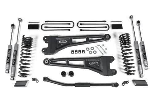 BDS Suspension - BDS1306H | BDS Suspension 2.5 Inch Lift Kit With Radius Arm For Ford F-450 Super Duty | Rear NX2 Nitro Series Shocks