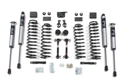 BDS Suspension - BDS1424FS | BDS Suspension 3 Inch Lift Kit For Jeep Wrangler JK 2 Door (2007-2011) | Sway Bar Link Fixed Links, Fox 2.0 Performance Series Shocks