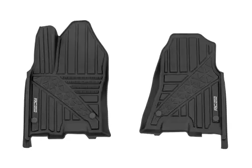 Rough Country - FF-3143 | Rough Country Flex-Fit Floor Mats For Ram 1500 | First Row