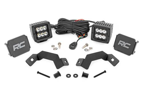 Rough Country - 72112 | Rough Country LED Light Kit Black Series w/ Sport Beam Toyota Land Cruiser (2024-2025)