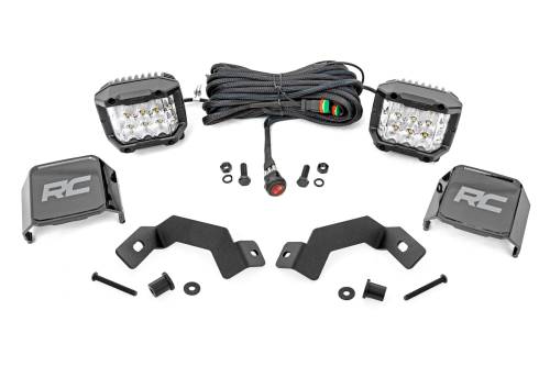 Rough Country - 72116 | Rough Country LED Light Kit 3 Inch Osram Wide Angle Beam Toyota Land Cruiser (2024-2025)