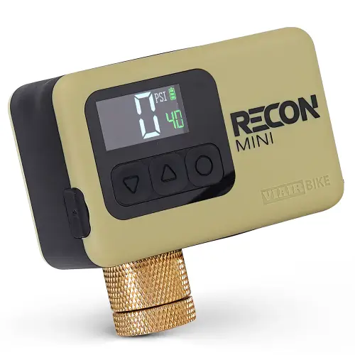 VIAIR - 60010 | VIAIR Recon Mini Rider Carry Rechargeable Portable Air Compressor | 120 PSI, Lithium-ion Battery, With Brass Presta Chuck